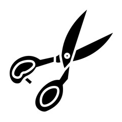 Fototapeta premium Fabric Scissors Icon