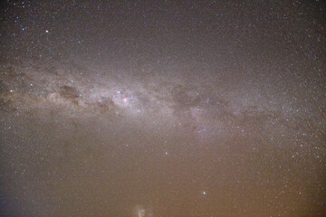 african starry sky with part of the milky way