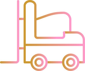 Forklift Vector Icon