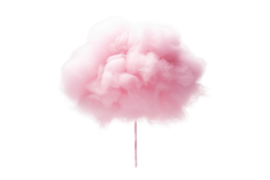 Whispers of Pink Dream Smoke on a Clear PNG or White Background.