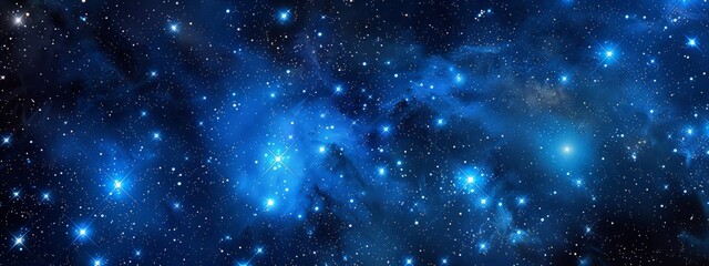 Fototapeta premium Wallpaper depicting a starry night sky where constellations seem to twinkle and shift over time.