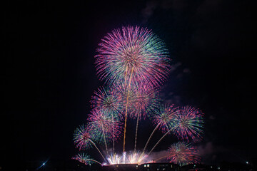 日本の夏花火