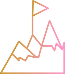 Milestone Vector Icon