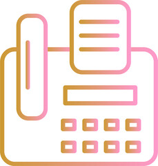 Fax Machine Vector Icon