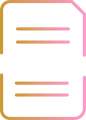 Split Document Vector Icon