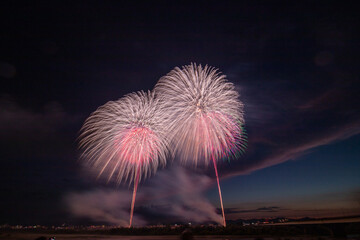 日本の夏花火