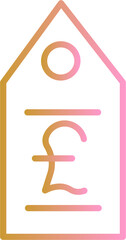 Pound Tag Vector Icon