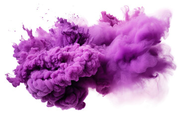 The Enchanted Dance of the Violet Mist on a Clear PNG or White Background.