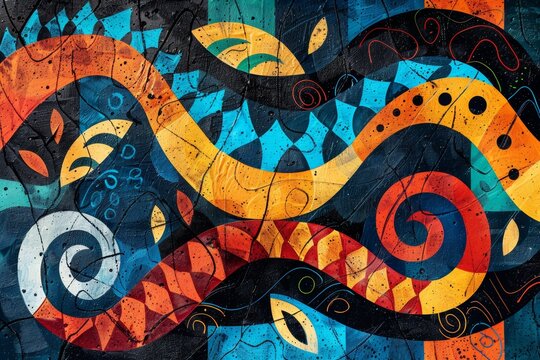 Traditional national New Caledonia pattern