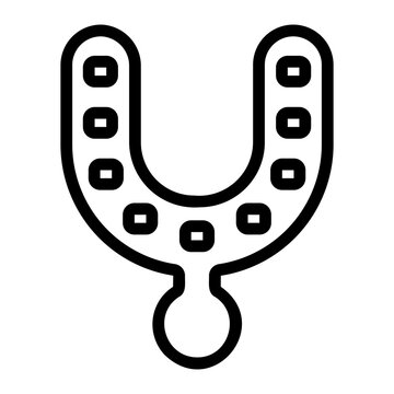 black dental tray icon clip art preview