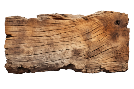 The Solitary Splinter on a Blank Canvas on a Clear PNG or White Background.