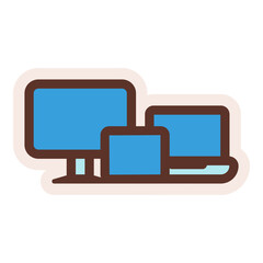 electronic technology device sticker