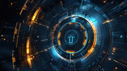 Cyber Security: Futuristic Interface