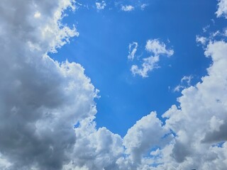blue sky with clouds