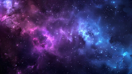 Fototapeta premium Beautiful colorful image of galaxy, nebula, stars and space. AI Generated