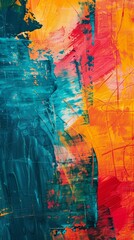 Vibrant Canvas of Abstract Color Explosions