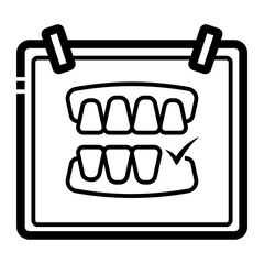 Fototapeta premium orthopantomogram icon