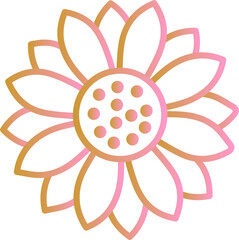 Sunflower Vector Icon