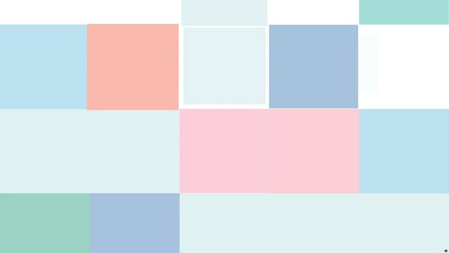Pastel color abstract background featuring an arrangement of color blocks in shades of blue, pink, and turquoise. The soft pastel tones create a calming and visually pleasing aesthetic.