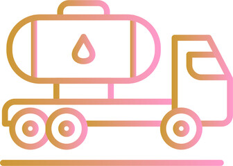 Tank Truck Vector Icon