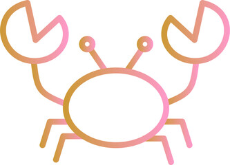 Crab Vector Icon