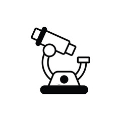 Microscope icon design with white background stock illustration