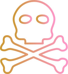 Pirate Skull I Vector Icon