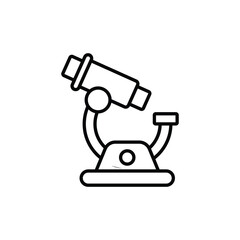Microscope icon design with white background stock illustration