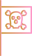 PIrate Flag I Vector Icon