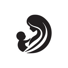 Creative-set-of-Mother-and-baby-love.