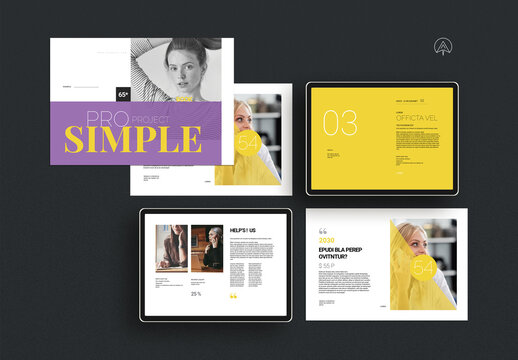 Portfolio Landscape Brochure Template