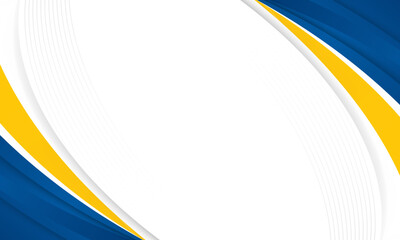 Abstract blue and yellow presentation background. vector illustration