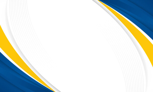 Abstract blue and yellow presentation background. vector illustration