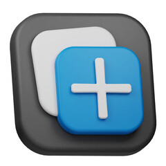 Fototapeta premium template 3d icon isolated on the transparent