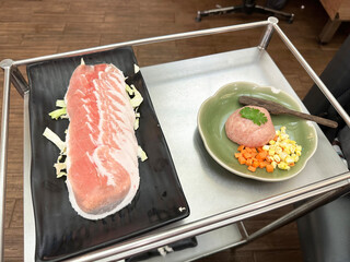 Sliced Pork and Minced Pork Dish