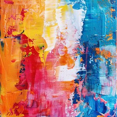 Fototapeta premium Vibrant Canvas of Abstract Color Explosions