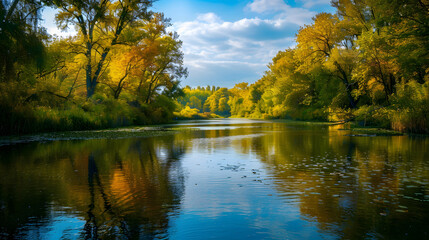 Obraz premium beatiful photo of the nature, photo realistic, vibrant color, canon reflex, 4k,
