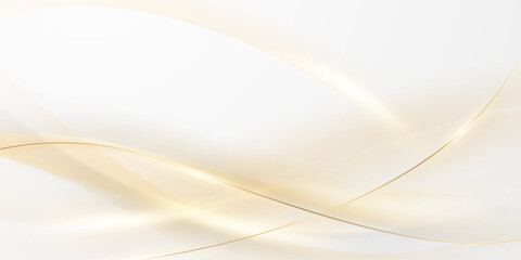 Abstract golden lines background with luxury golden vector illustration.