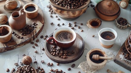 Classic coffee themed decoration