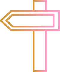 Fototapeta premium Arrow Left Vector Icon