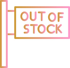 Out of Stock Vector Icon