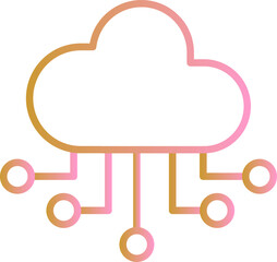 Cloud Computing Vector Icon
