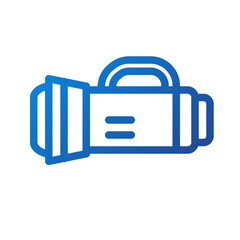 scuba diving flashlight icon