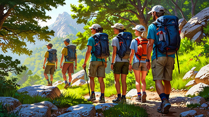 group of people on the beach