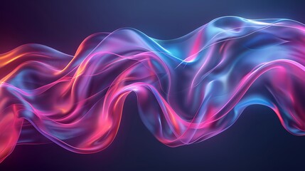 Fluid abstract background with vibrant colors, high contrast, neon lights, dynamic motion, modern and energetic
