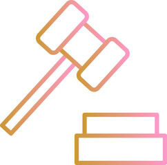 Gavel Vector Icon