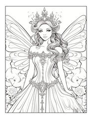 Fairy Princess Coloring Pages