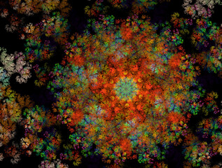 Imaginatory fractal abstract background Image