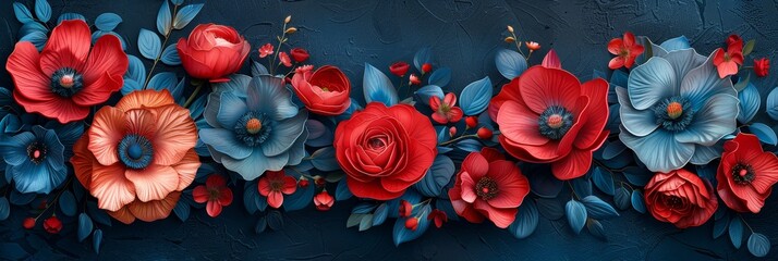 Elegant abstract flower background banner
