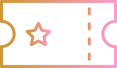 Ticket Vector Icon